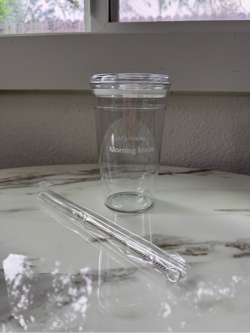 Morning Made PBA free plastic tumbler